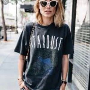 Anine Bing Stardust Tee Washed Black XS